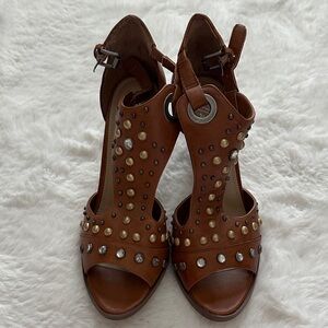 Studded Brown Women's Sandals